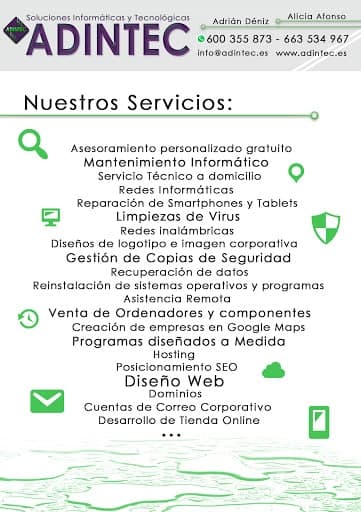 Adintec - Páginas Web y Servicio Informático