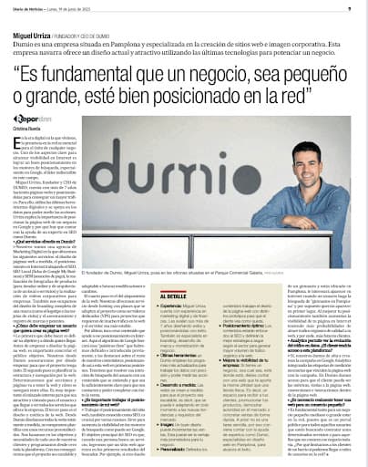 Dumio — agencia SEO en Pamplona, Navarra