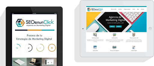 SEO en un Click, diseño de páginas web — agencia SEO en Madrid